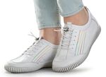Gemini Sneaker mit elastischem Textilmaterial WEISS