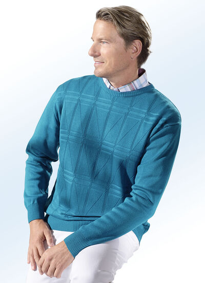 Schicker Rundhalspullover in 3 Farben 