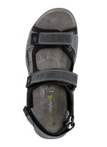 Waldl&auml;ufer Trekking-Sandale aus Nubukleder BLAU-GRAU-SCHWARZ