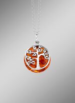 Lebensbaum-Anh&auml;nger mit Kette 