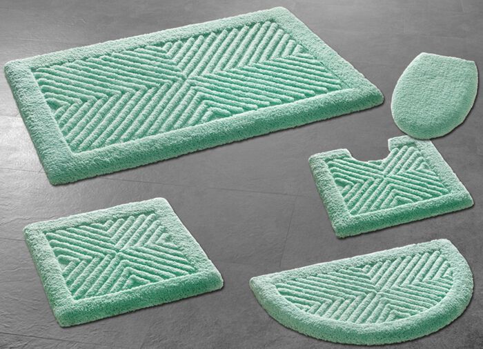 Kombifreundliche Badgarnitur, ideal f&uuml;r Allergiker KARIBIKGR&Uuml;N