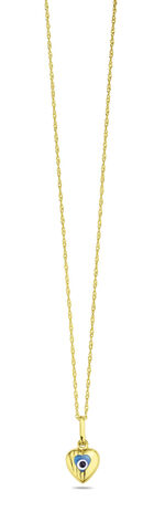 Herz-Anhänger Magisches Auge mit Glassteinen 