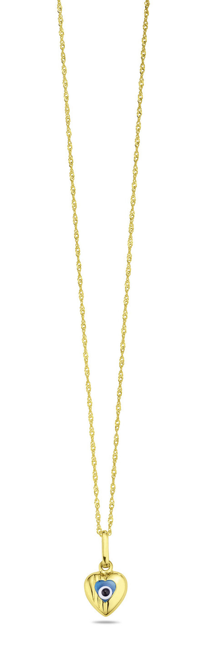 Herz-Anhänger Magisches Auge mit Glassteinen 