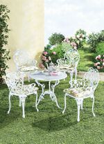 Gartenm&ouml;bel Dornr&ouml;schen aus solidem Aluminiumguss 