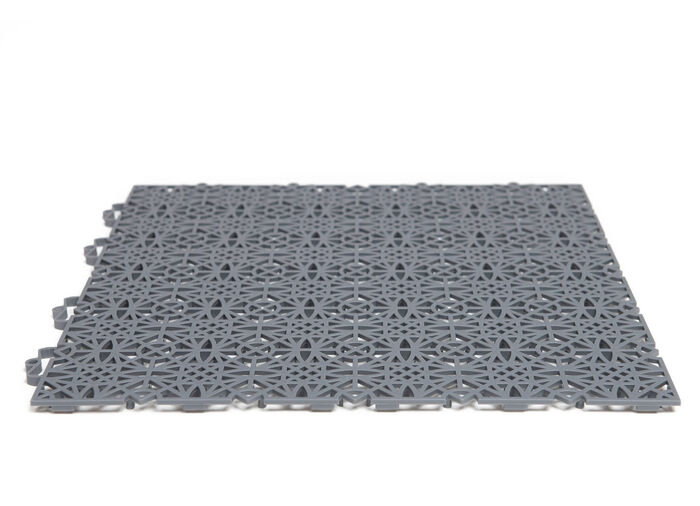 Witterungsbest&auml;ndige Terrassenfliesen mit Klicksystem DUNKELGRAU