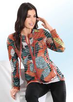 Shirtjacke mit durchgehendem Rei&szlig;verschluss 