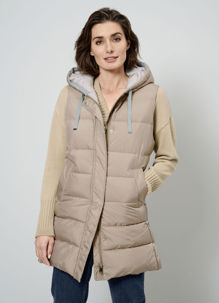 Steppweste mit 2-Wege-Reißverschluss 