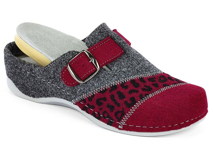 Mubb, klassische Damen-Hausschuhe, Weite H, mit herausnehmbarem Fu&szlig;bett 