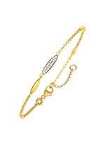 Vergoldetes Armband mit Zirkonia 