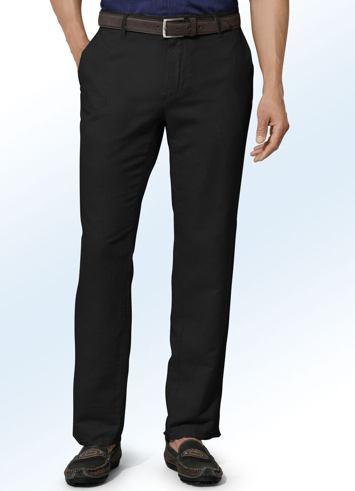 "Francesco Botti"-Hose in 4 Farben SCHWARZ