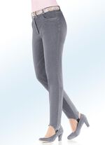 Figurformende Jeans-Steghose GRAU