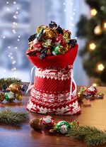 Gef&uuml;llter Weihnachts-Strick-Sack 
