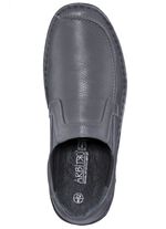 Slipper aus genarbtem Nappaleder GRAU