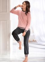 Hausanzug mit gestreiftem Bund 