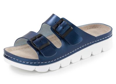 Klassische Damen-Pantoletten, mit verstellbaren Schlie&szlig;en 