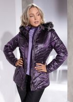 Jacke in 2 Farben AUBERGINE