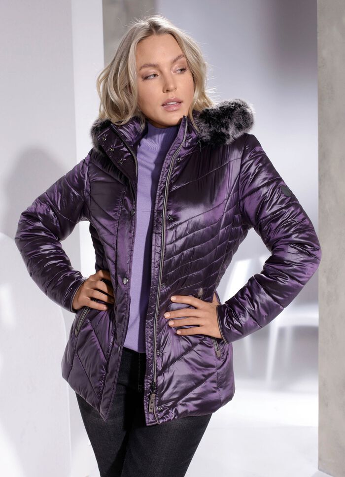 Jacke in 2 Farben AUBERGINE