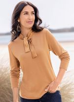 Shirt mit Satinschleife 