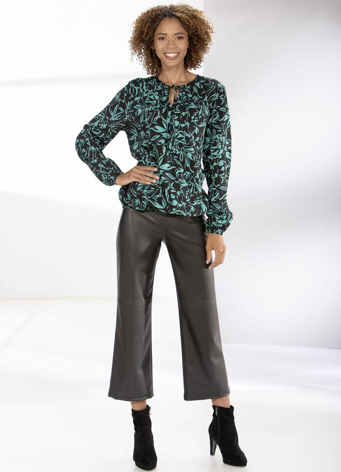 Culotte aus softem Nappaleder-Imitat 