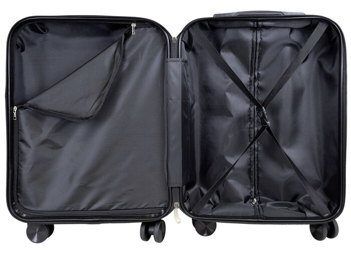 Hartschalen-Kofferset 3-teilig, aus robustem ABS ANTHRAZIT