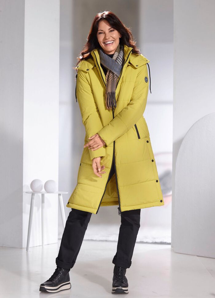 Mantel mit abnehmbarer Kapuze 