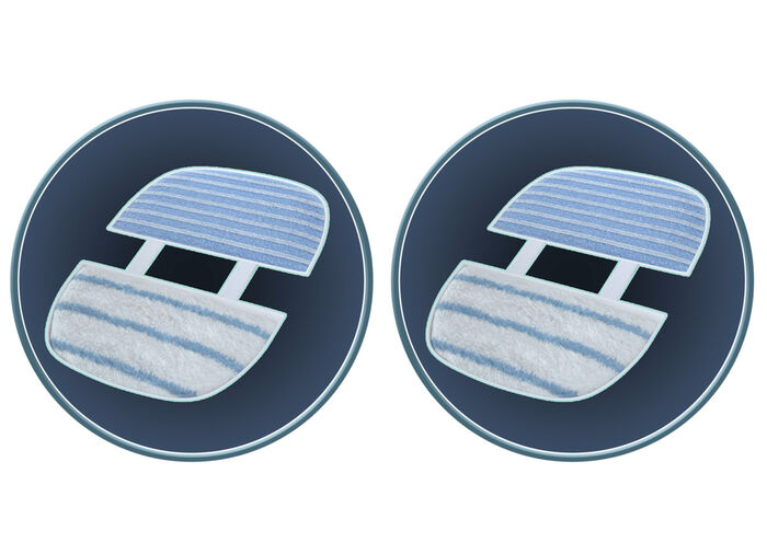 T&uuml;cher-Set, 2-teilig f&uuml;r Livington Prime Steamscrubber Dampfreiniger 