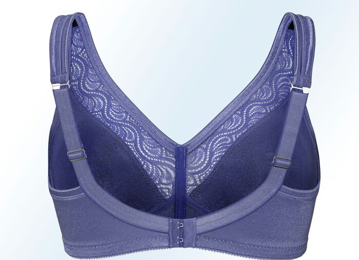 Swegmark of Sweden Zweierpack BH mit Spitzeneinsätzen 1X BLEU, 1X WEISS