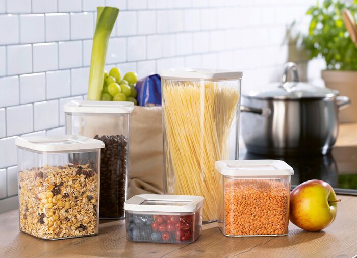 Transparentes Vorratsdosen-Set, 5-teilig. 