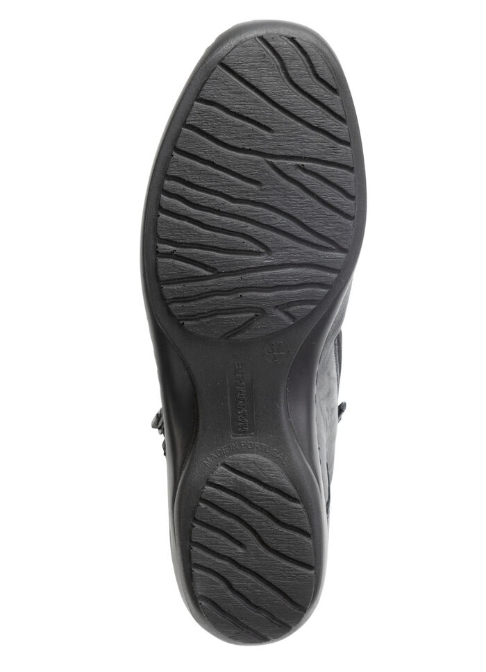 ELENA EDEN Bootie mit dezenter Knitter-Struktur und Metallschmuck SCHWARZ