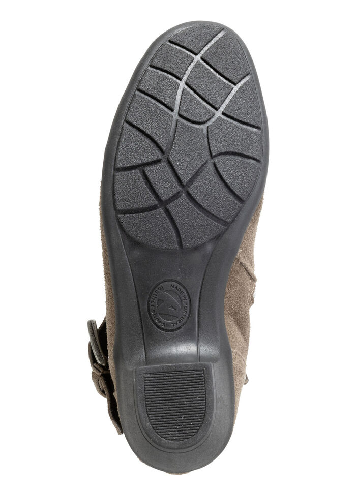 ELENA EDEN Stiefelette mit flotter Raffung und Zier-Schließe TAUPE