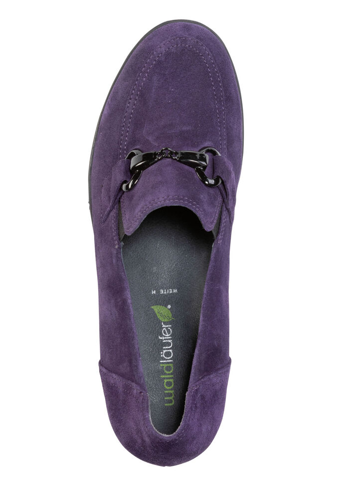 Waldläufer, bequemer Damen-Trotteur, Weite H, mit herausnehmbarem Fußbett LILA