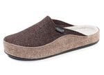 Komfortable, Herren-Hausschuhe, aus Wollfilz BRAUN