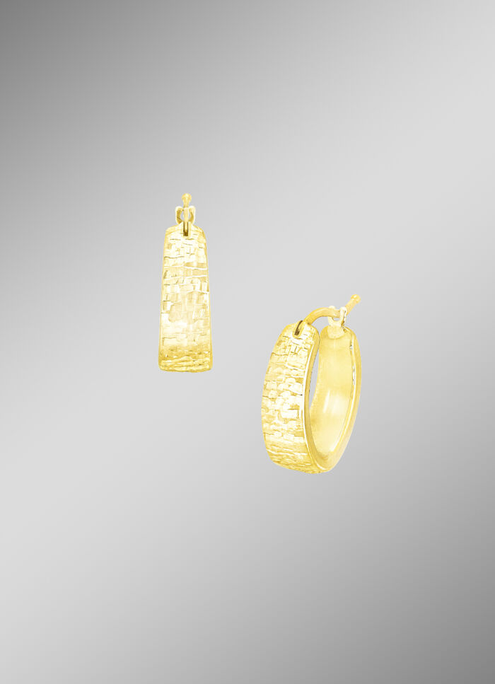 Schicke Creolen mit Struktur 