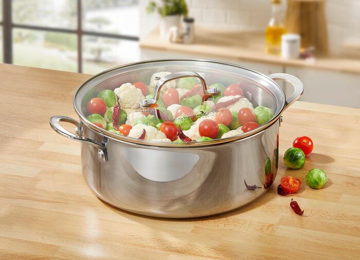 Livington Titan Pan Pfannen und Kocht&ouml;pfe EDELSTAHL