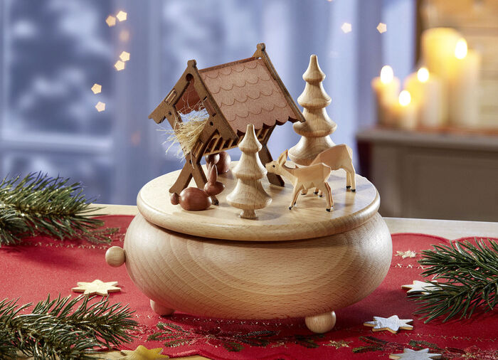 Zeidler Spieldose aus Holz 