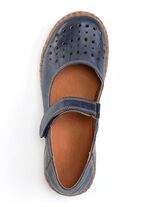 ELENA EDEN Slipper aus schattiertem Nappaleder MARINE