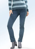 Jeans in Schlupfform PETROL