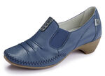 ELENA EDEN, stilvolle Damen-Pumps, Weite G, mit herausnehmbares Fu&szlig;bett BLAU
