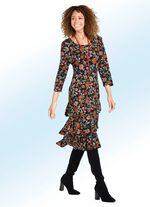 Floral dessiniertes Kleid in Schlupfform 