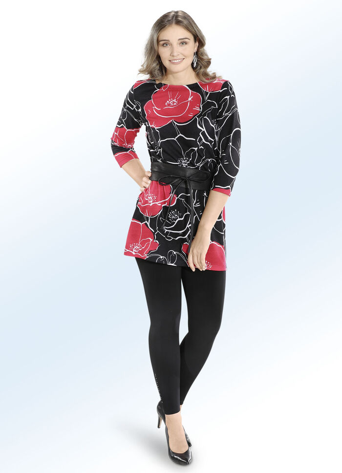 Strick-Tunika in Feinstrick