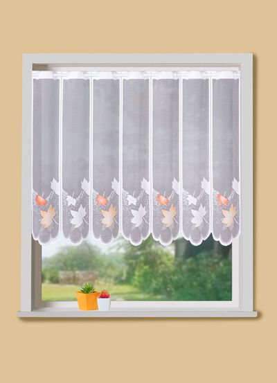 Kurzstore mit herbstlichem Bl&auml;ttermotiv 