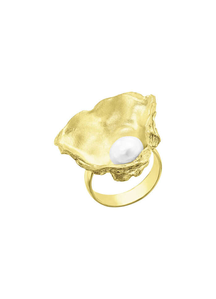 Damenring mit Süßwasser-Zuchtperle 