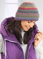 Grobstrick-M&uuml;tze mit Farbverlauf MULTICOLOR