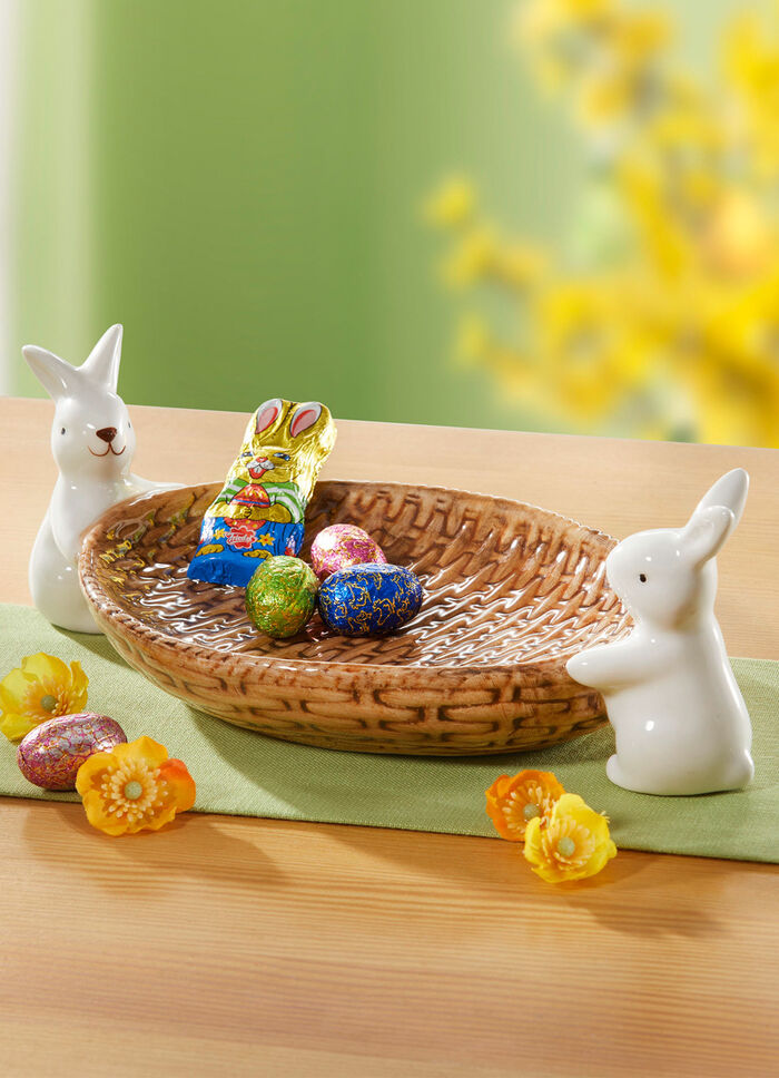 Deko-Schale in Flechtoptik 