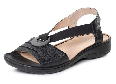ELENA EDEN, leichte Damen-Sandalen, Weite H, mit Elastik-Bandage 