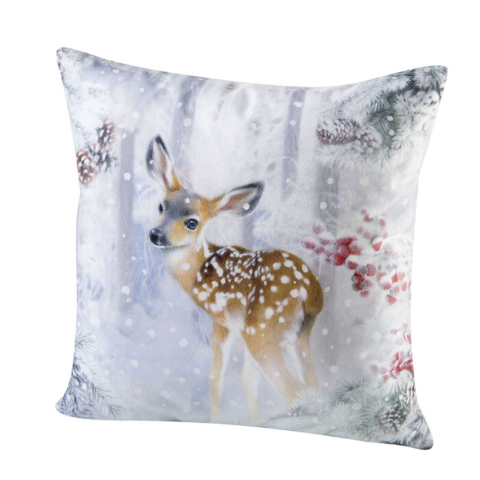 Samtweiche Kissenbezüge mit Reißverschluss ECRU-BUNT