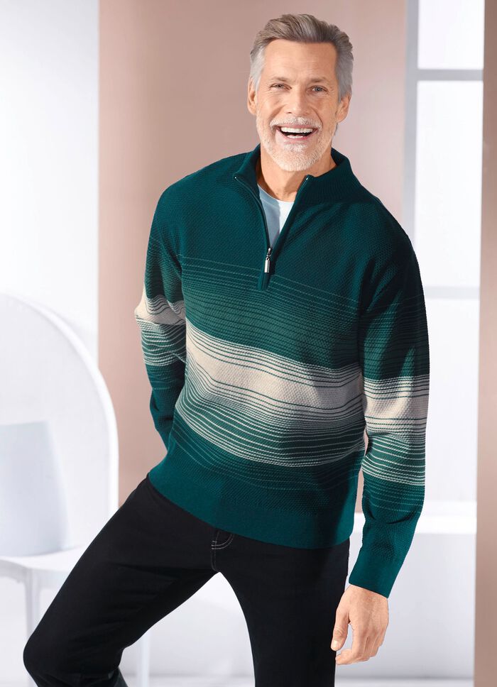 Troyer mit Stehkragen in 2 Farben 