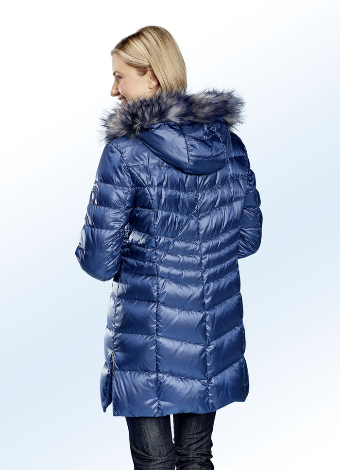 Daunen-Longjacke 