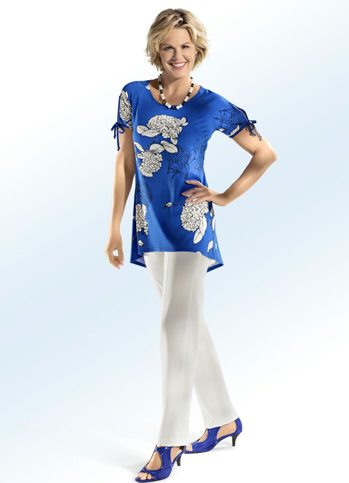 Hose mit h&uuml;bscher Biesenzier ECRU