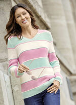 Pullover in Perlfangstruktur 